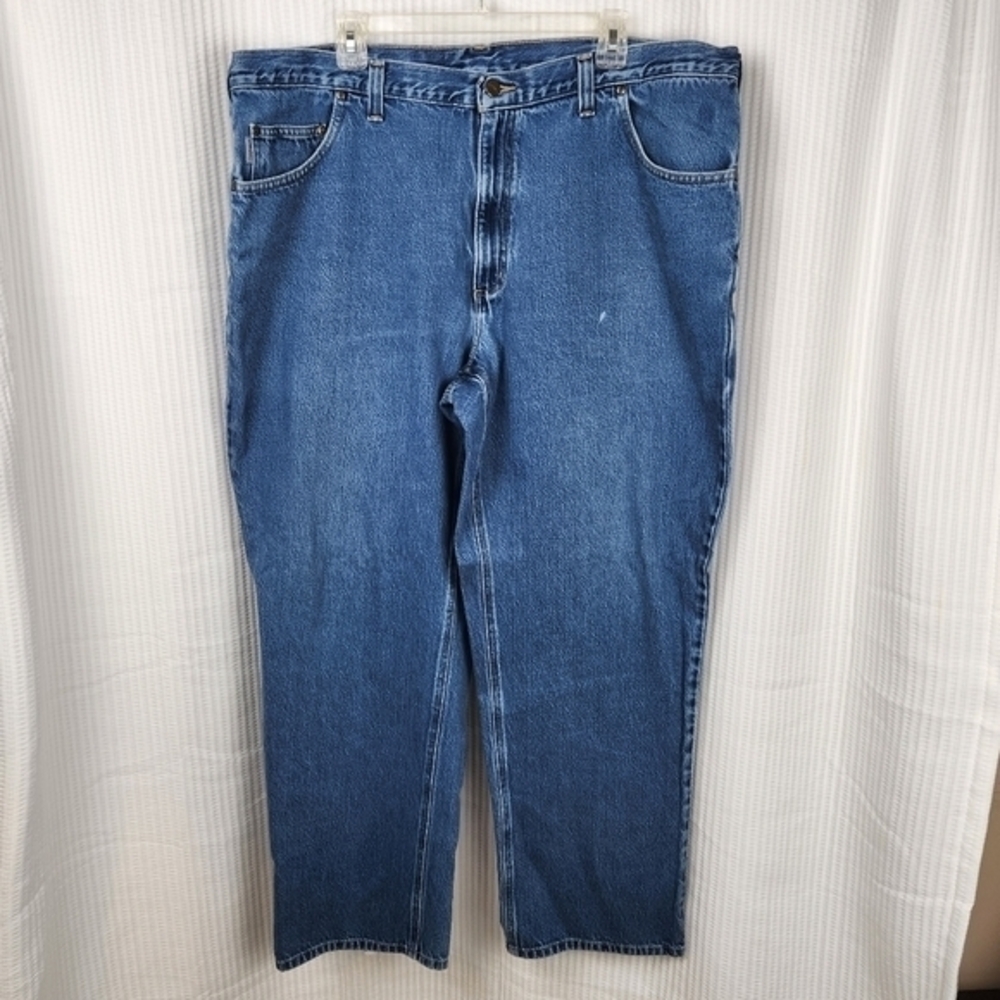 Carhartt Jeans‎ 42x32 Classic Quality Farmer Rancher Blue Jeans Workwear Pants